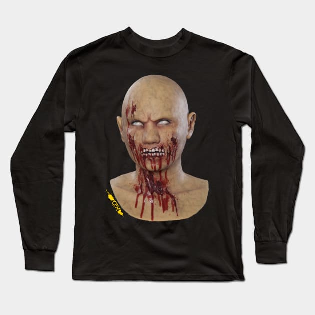 Hot Lips the Zombie Long Sleeve T-Shirt by CFXMasks